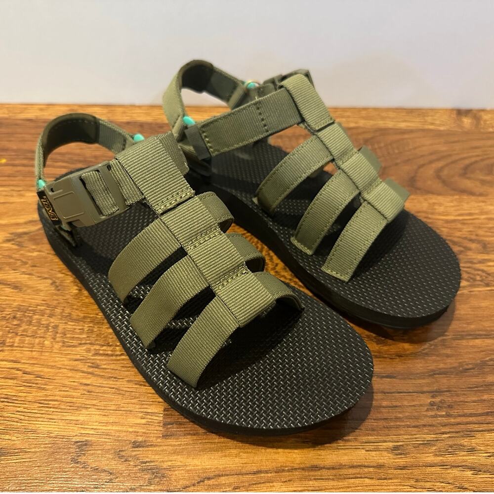 Teva Original Dorado Sandals Women’s 6 Green Sport Hiking Comfort NWT Outdoor
